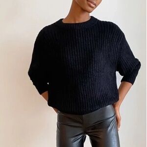 Wilfred Essential Chenille Sweater Relaxed-fit Crewneck Textured Stitch